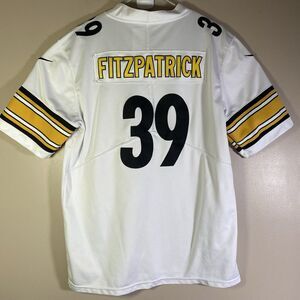 Pittsburgh Steelers Jersey Mens Large White NFL Football Nike Fitzpatrick 39